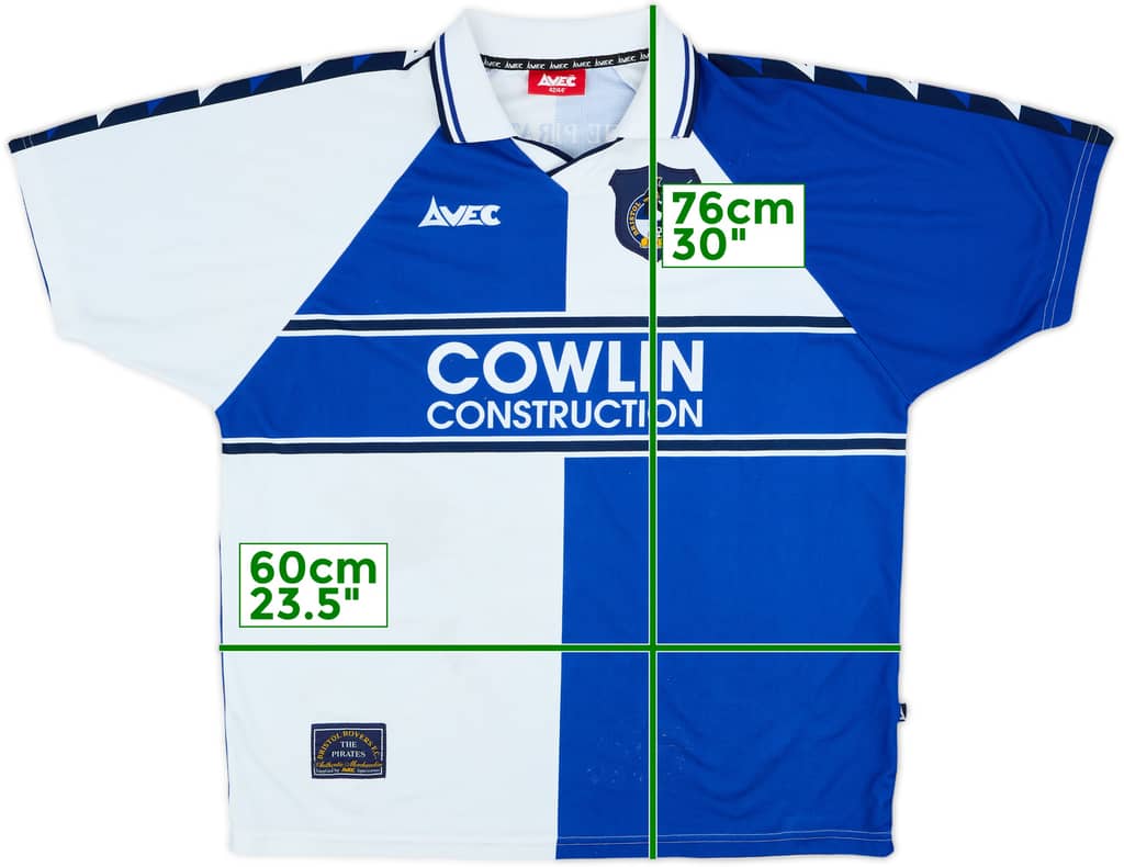 Camiseta de local del Bristol Rovers 1999-01 - 7/10 - (L)