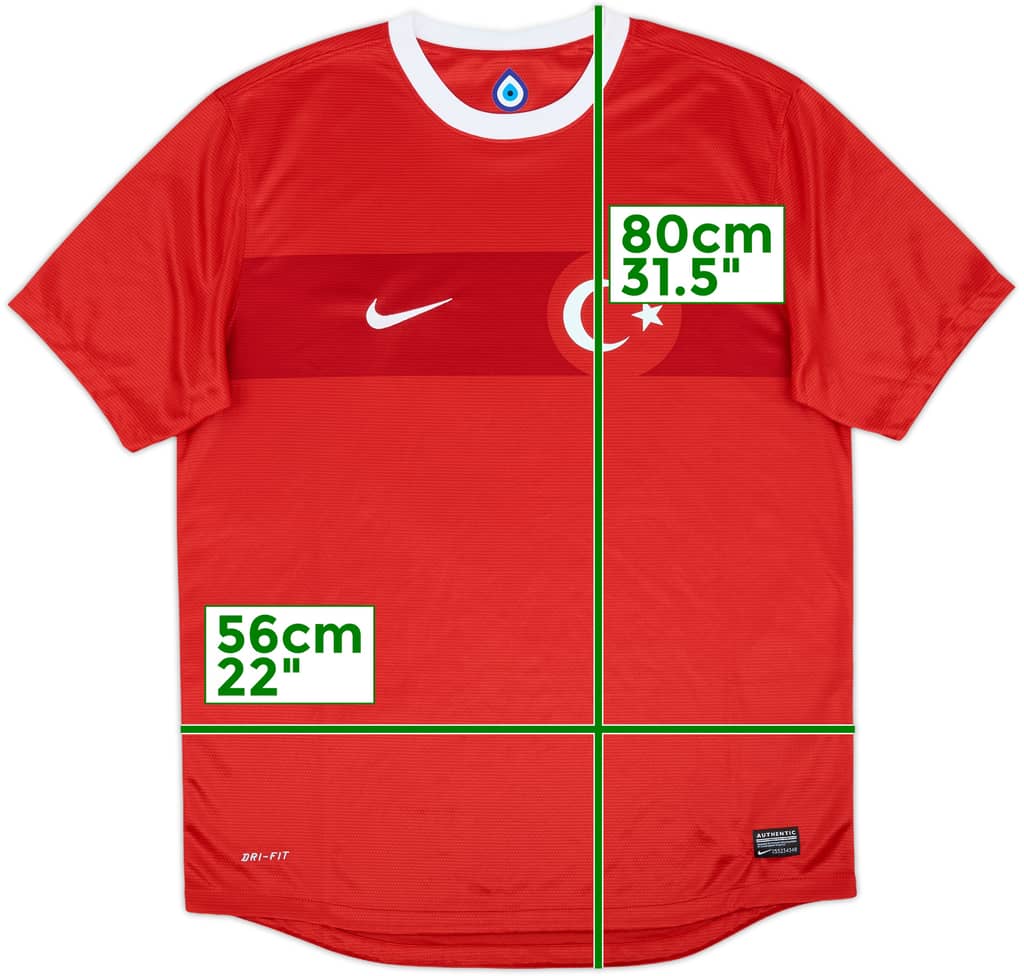 2012-14 Turkey Home Shirt - 8/10 - (L)
