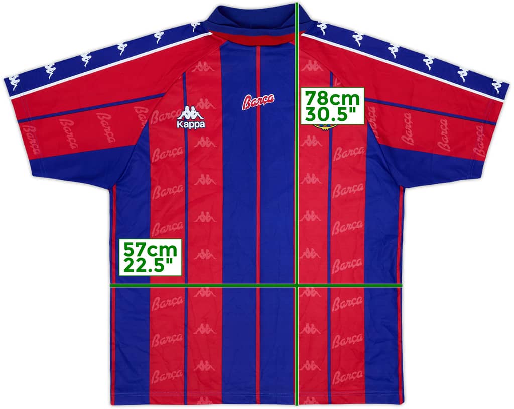 1997-98 Barcelona Basic Home Shirt - 8/10 - (L)