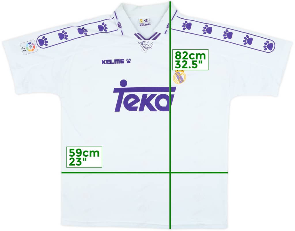 1994-96 Real Madrid Home Shirt - 9/10 - (L)