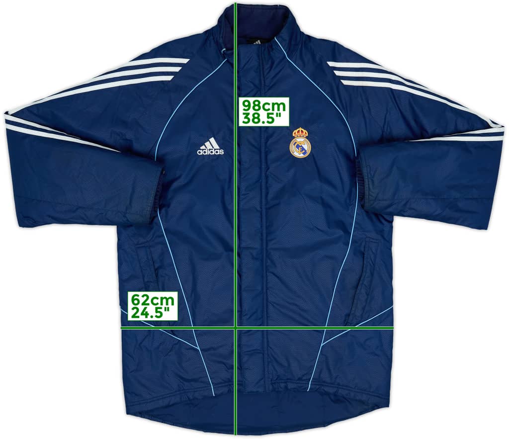 2005-06 Real Madrid adidas Padded Bench Coat - 8/10 - (M)