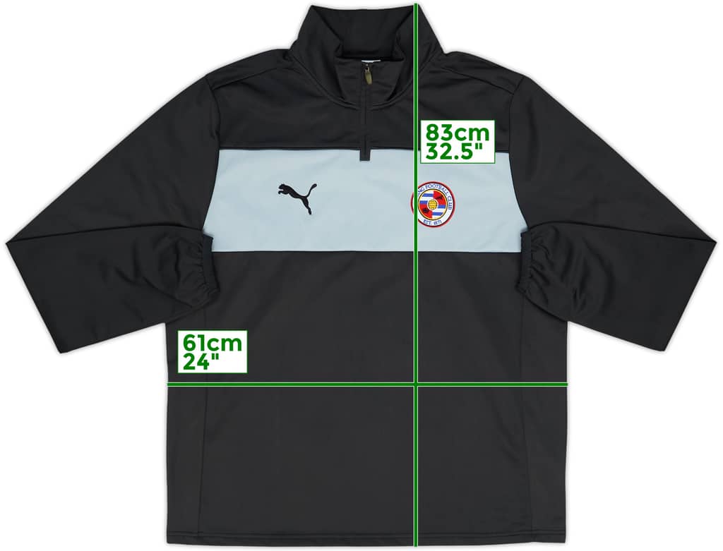 2012-13 Reading Puma 1/4 Zip Drill Top - 10/10 - (L)