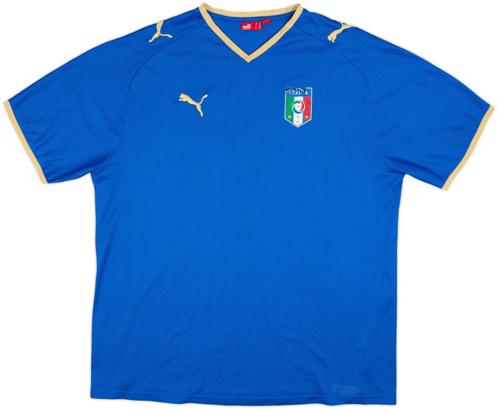 2007-08 Italy Basic Home Shirt - 5/10 - (XL)