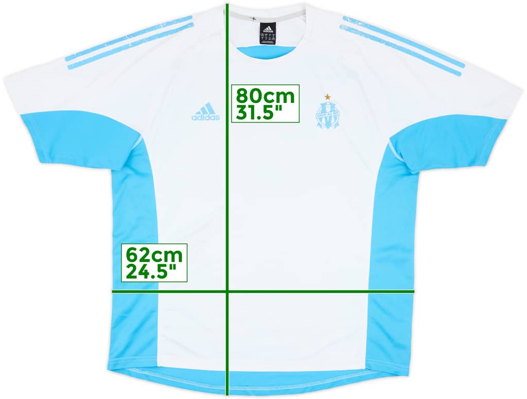 2002-03 Marseille adidas Training Shirt - 5/10 - (XXL)