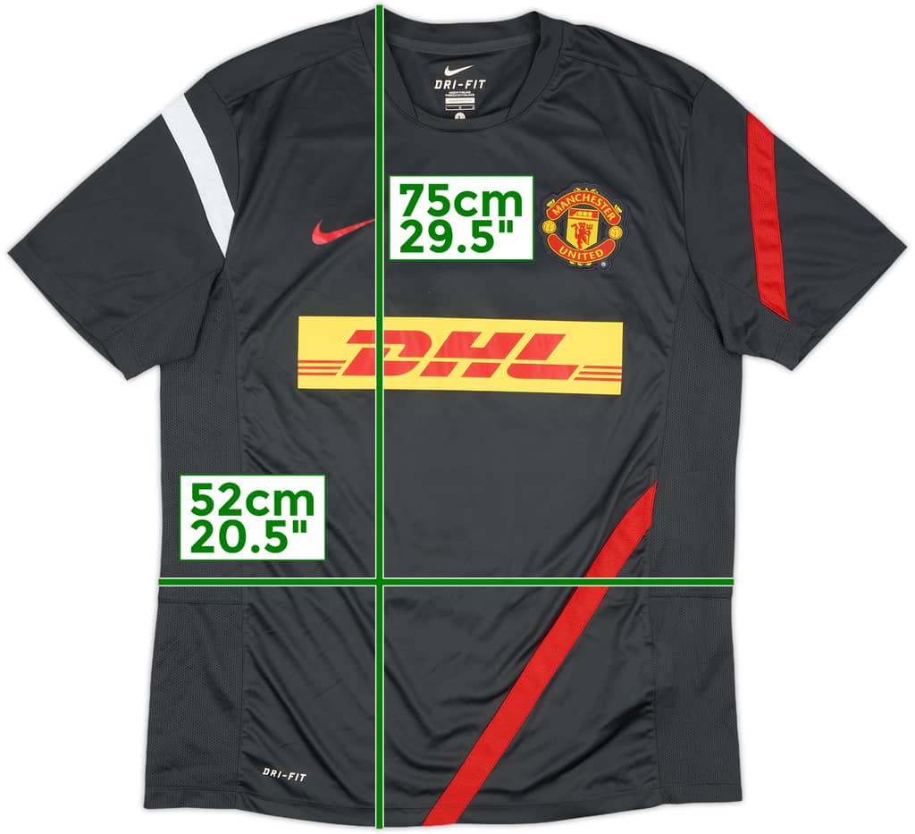2012-13 Manchester United Nike Training Shirt - 9/10 - (L)