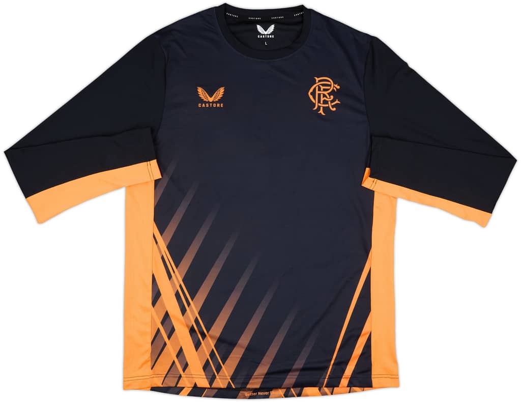2020-21 Rangers Castore Training L/S Shirt - 10/10 - (L)