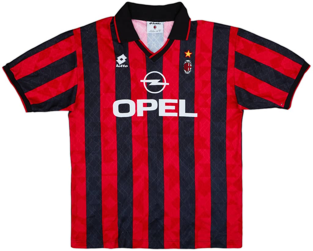 1995-96 AC Milan Home Shirt - 8/10 - (XL)