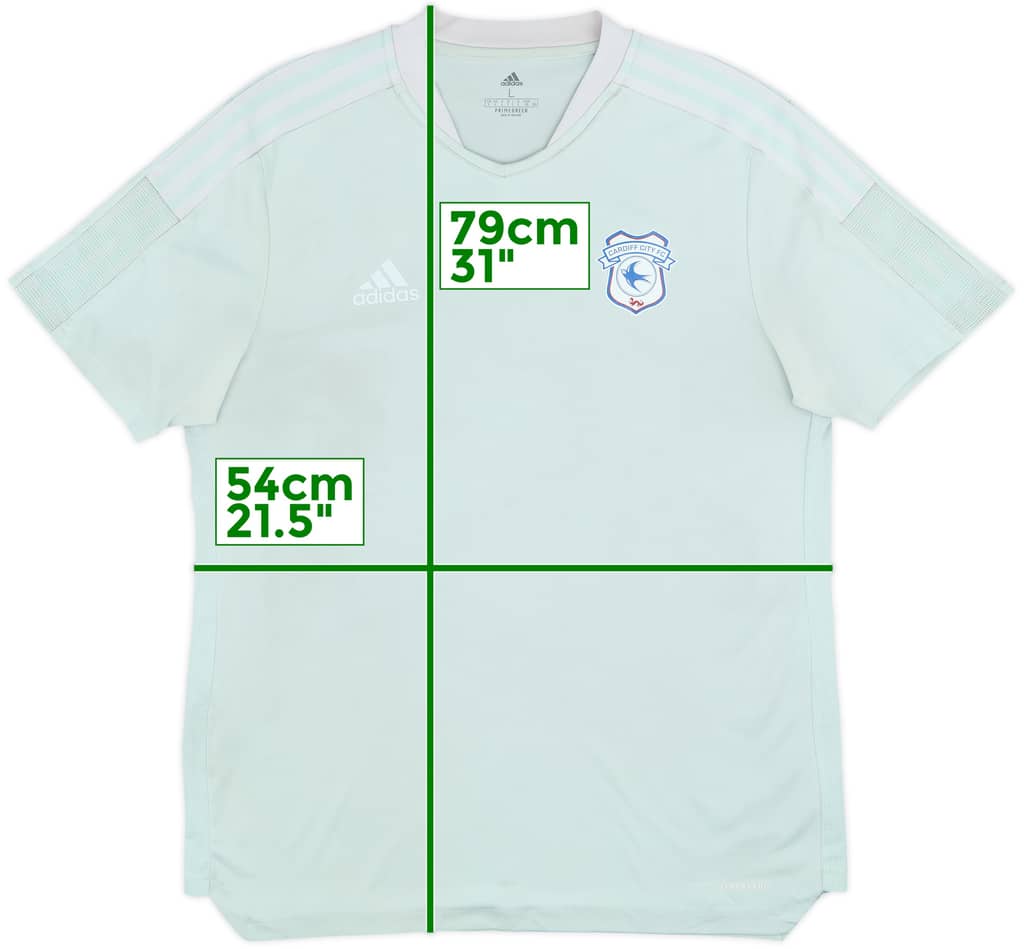 2021-22 Cardiff adidas Training Shirt - 8/10 - (L)