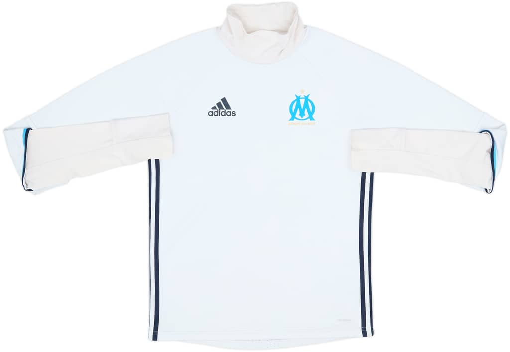 2016-17 Olympique Marseille adidas Sweat Top - 5/10 - (S)