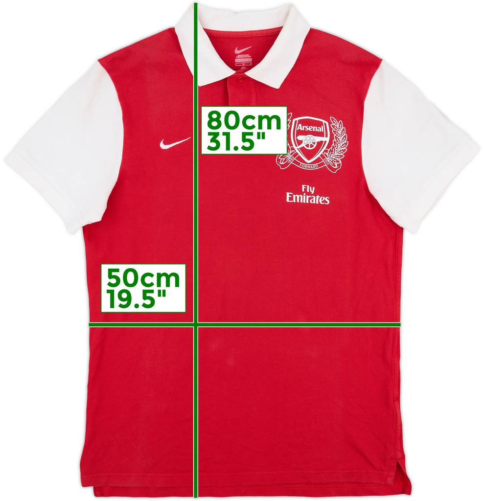 2012-13 Arsenal Nike Polo Shirt - 6/10 - (L)