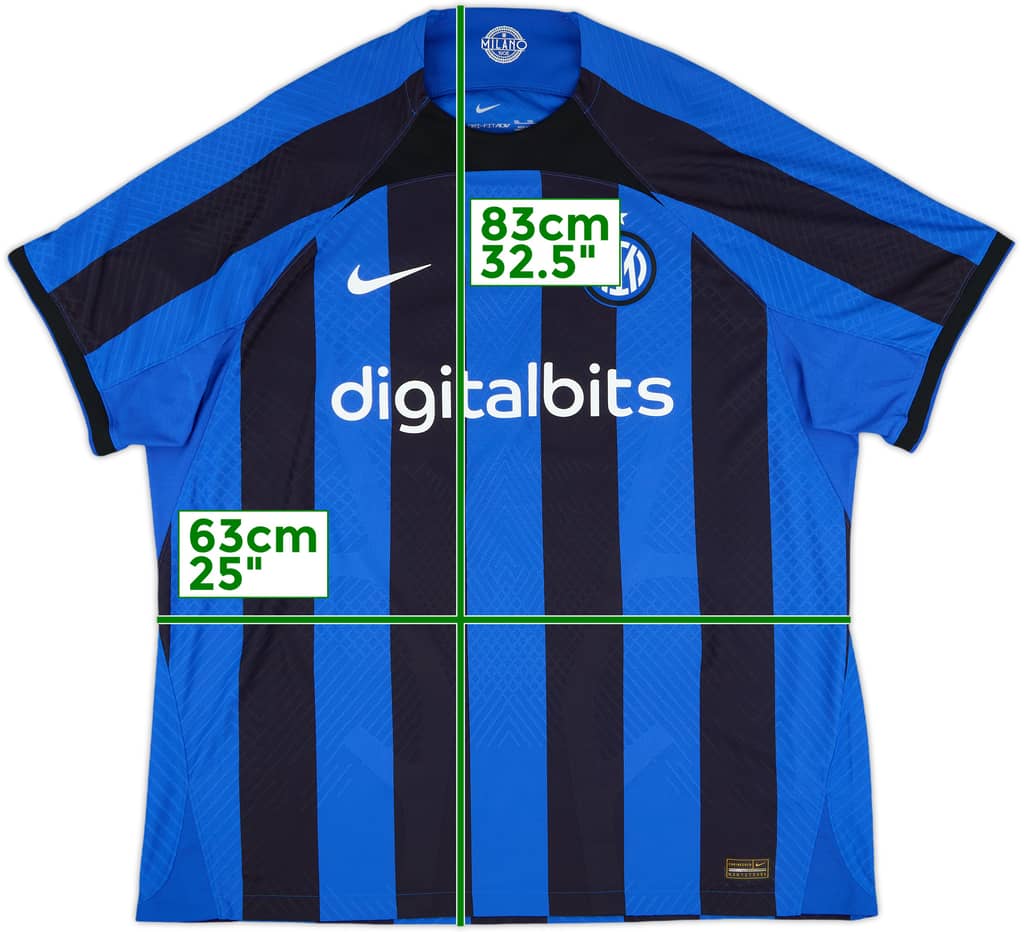 2022-23 Inter Milan Authentic Home Shirt - 8/10 - (XXL)