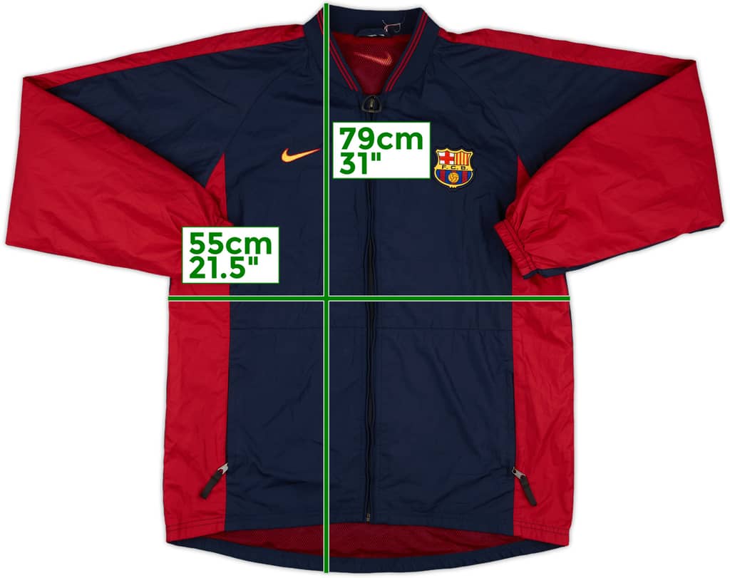 1999-00 Barcelona Nike Rain Jacket - 8/10 - (L)