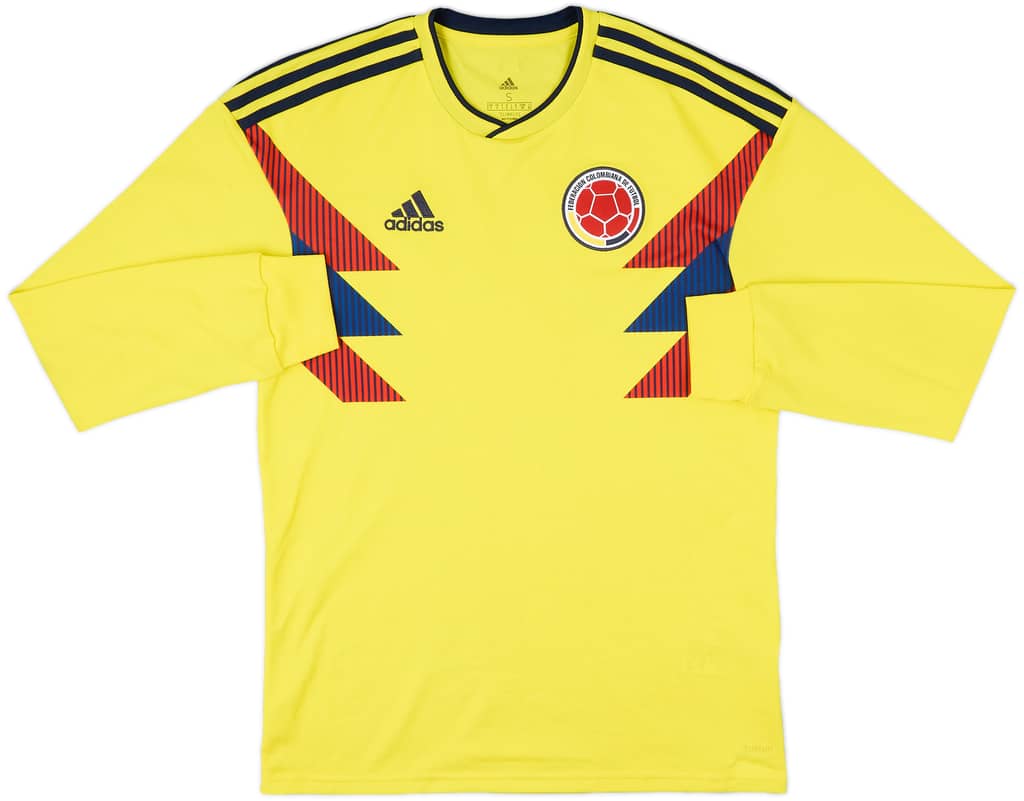 2018-19 Colombia Home L/S Shirt - 7/10 - (S)