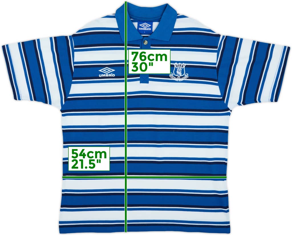 2000-01 Everton Umbro Polo Shirt - 8/10 - (L)