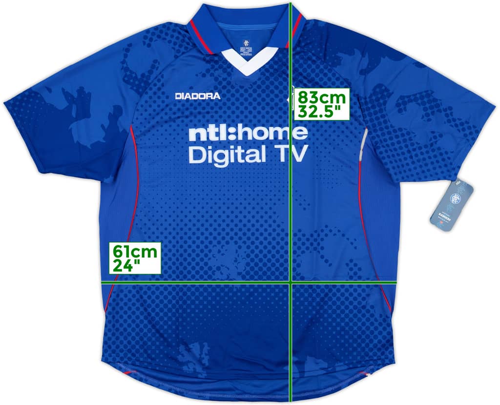 2002-03 Rangers Home Shirt (XL)