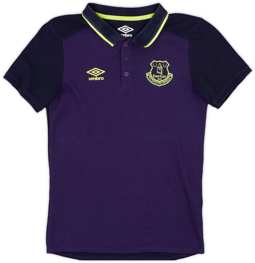 2017-18 Everton Umbro Polo Shirt - 9/10 - (L.Boys)