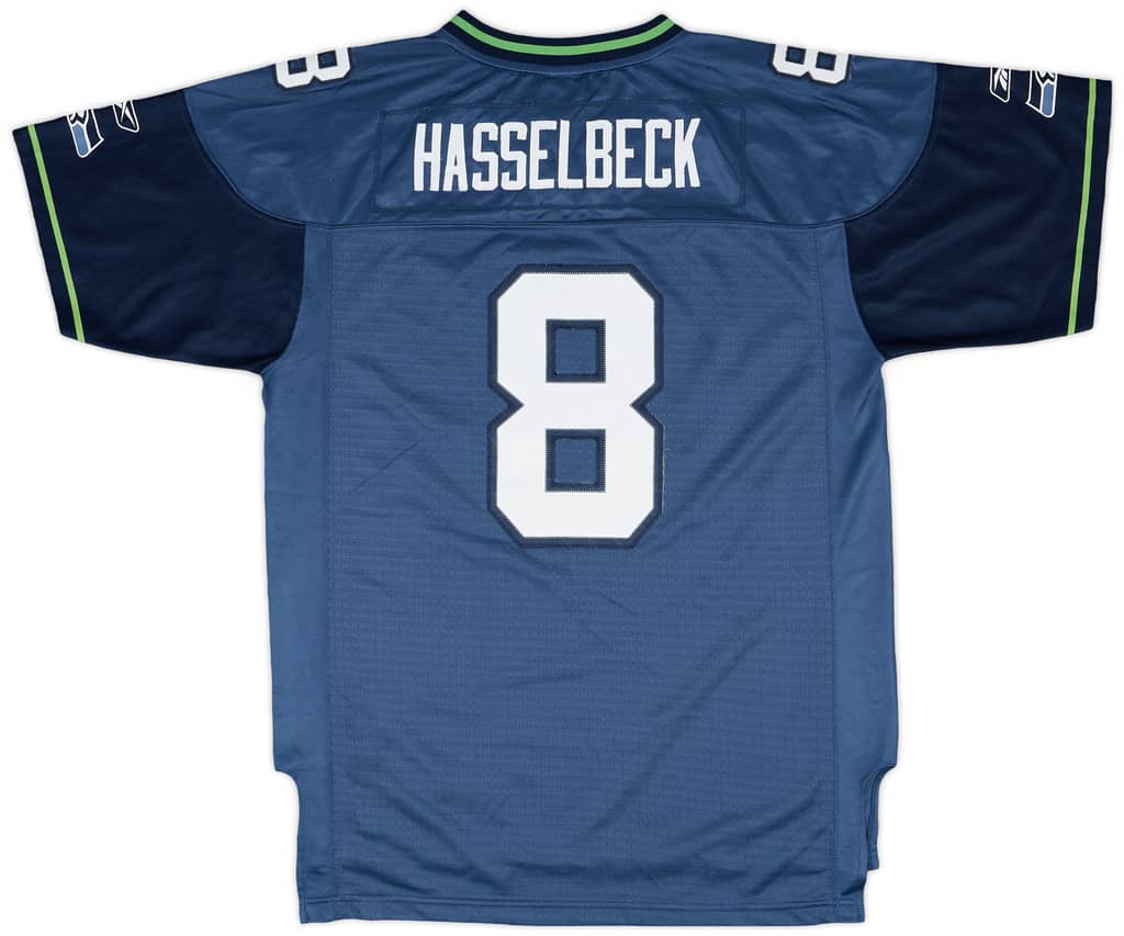 2008-10 Seattle Seahawks Hasselbeck #8 Reebok Premier Home Jersey - 7/10 - (XL.Boys)