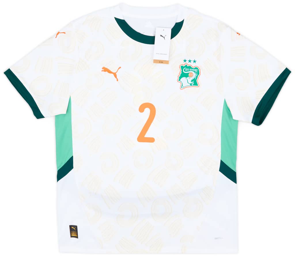 2024-25 Ivory Coast Away Shirt Diomande #2