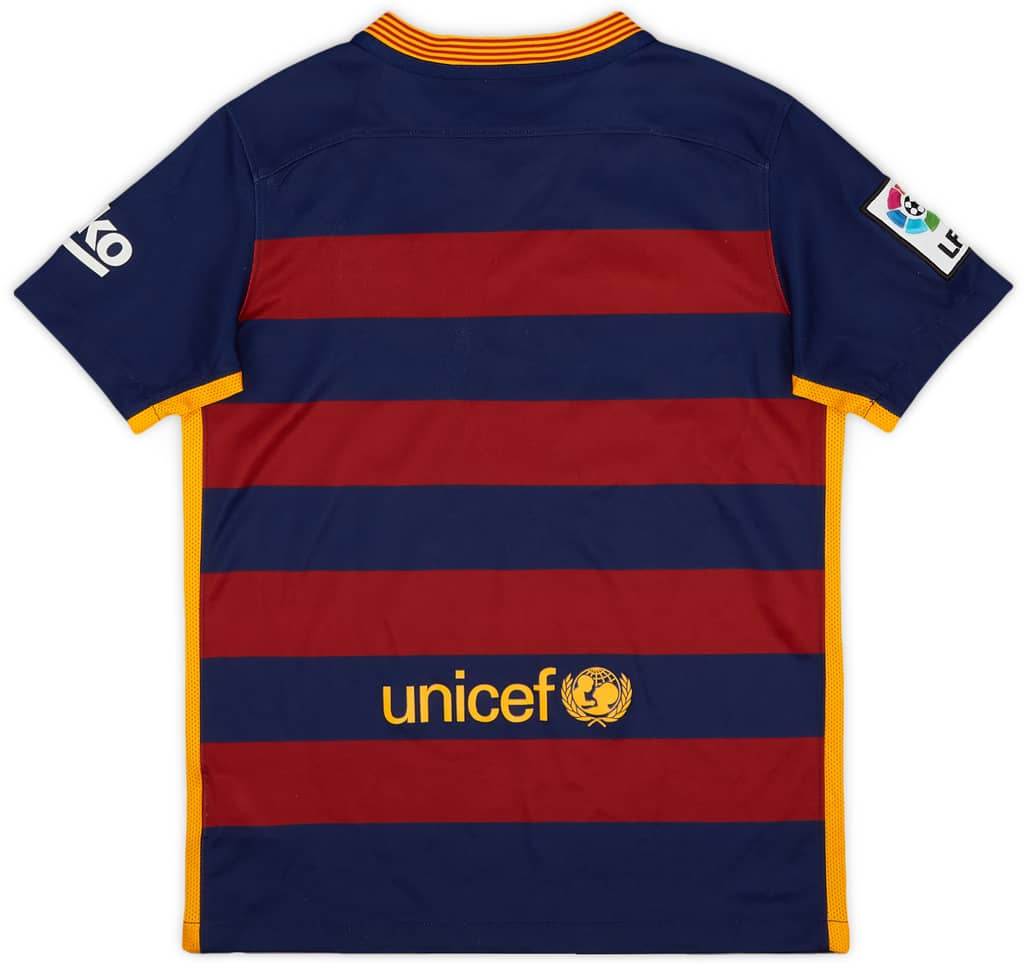 2015-16 Barcelona Home Shirt - 7/10 - (M.Boys)