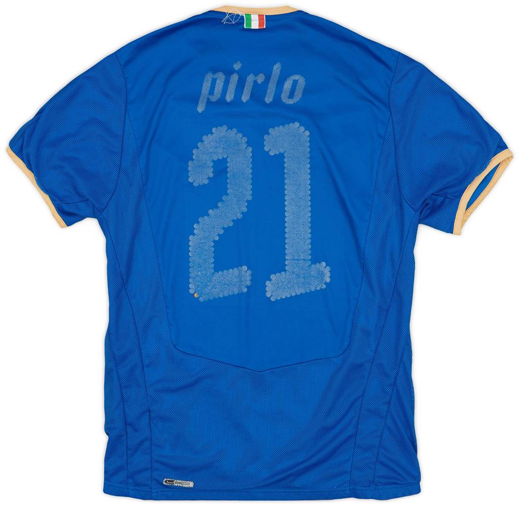 2007-08 Italy Home Shirt Pirlo #21 - 4/10 - (S)