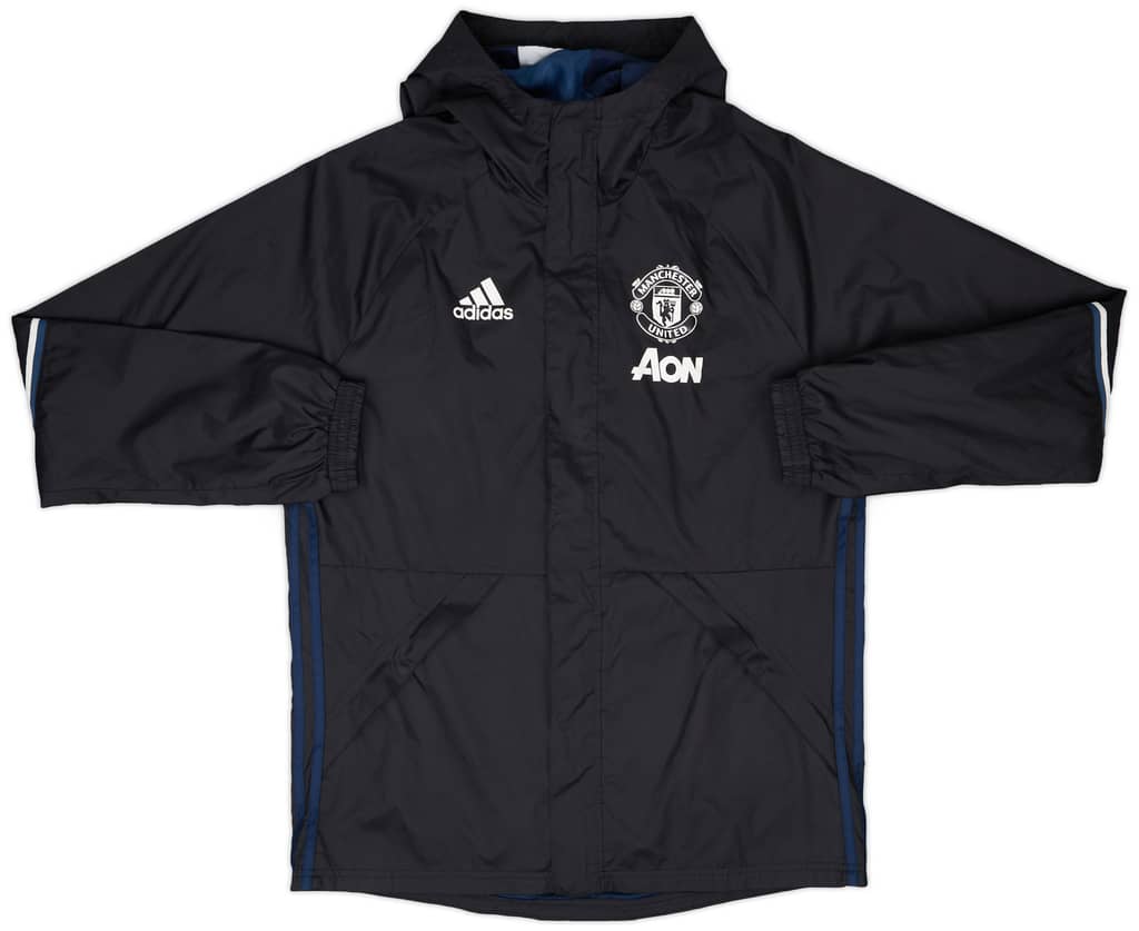2016-17 Manchester United adidas Hooded Rain Jacket - 8/10 - (M)