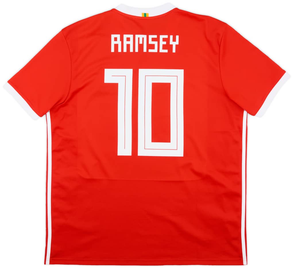 2018-19 Wales Home Shirt Ramsey #10 - 9/10 - (XL)