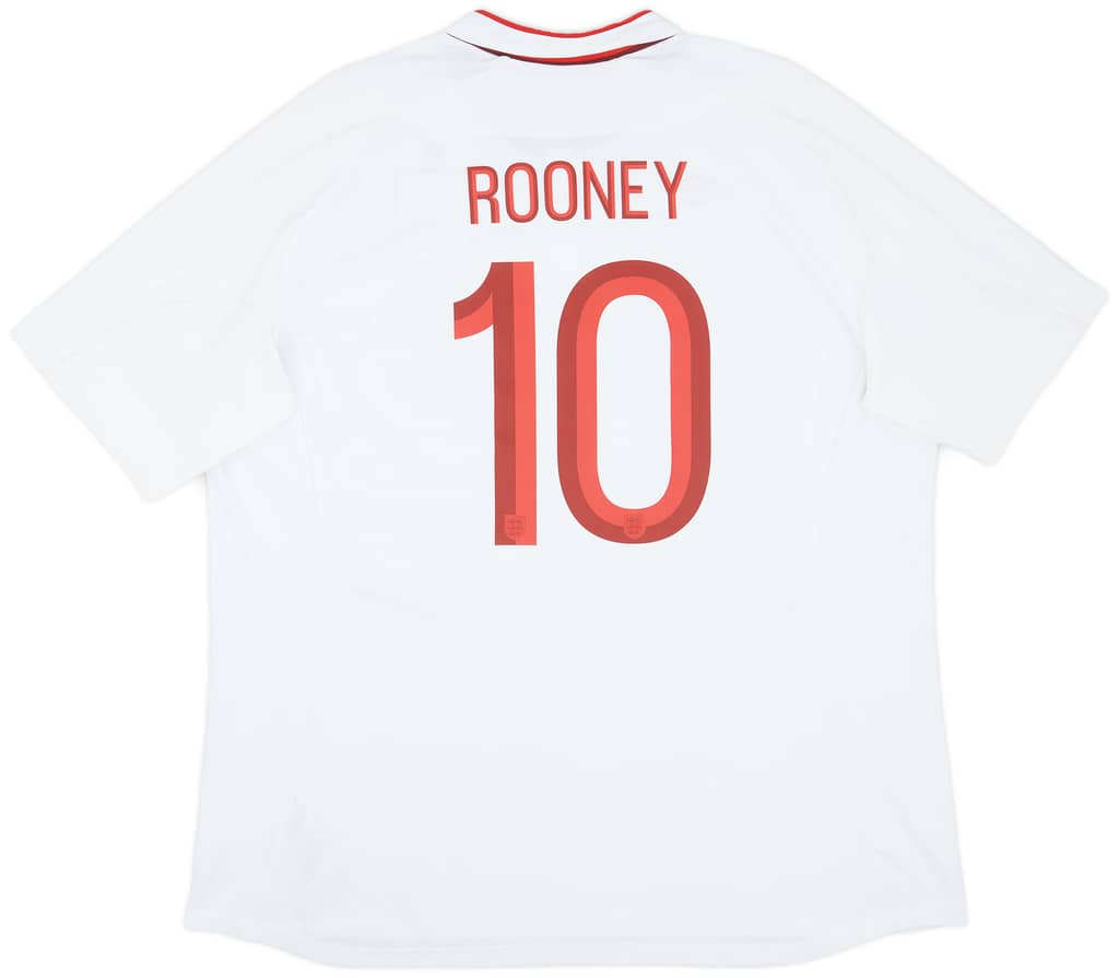 2012-13 England Home Shirt Rooney #10 - 8/10 - (3XL)