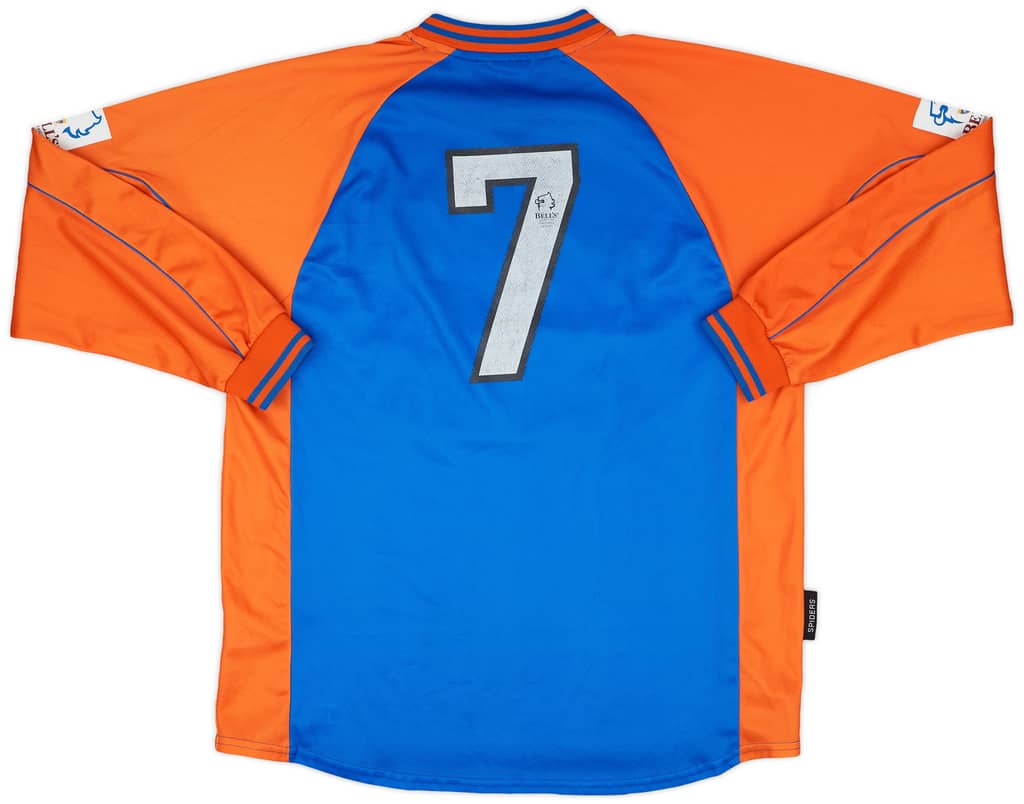 2001-03 Queen's Park Match Issue Away L/S Shirt #7