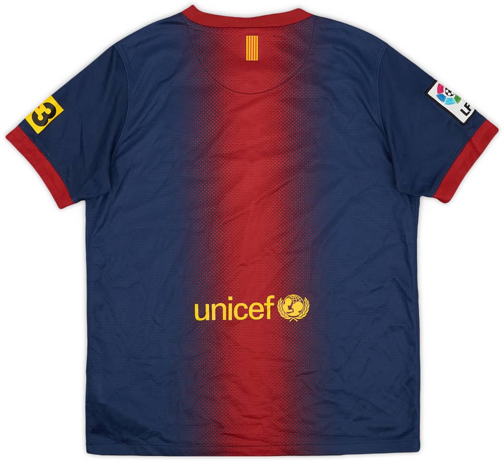 2012-13 Barcelona Home Shirt - 8/10 - (L.Boys)