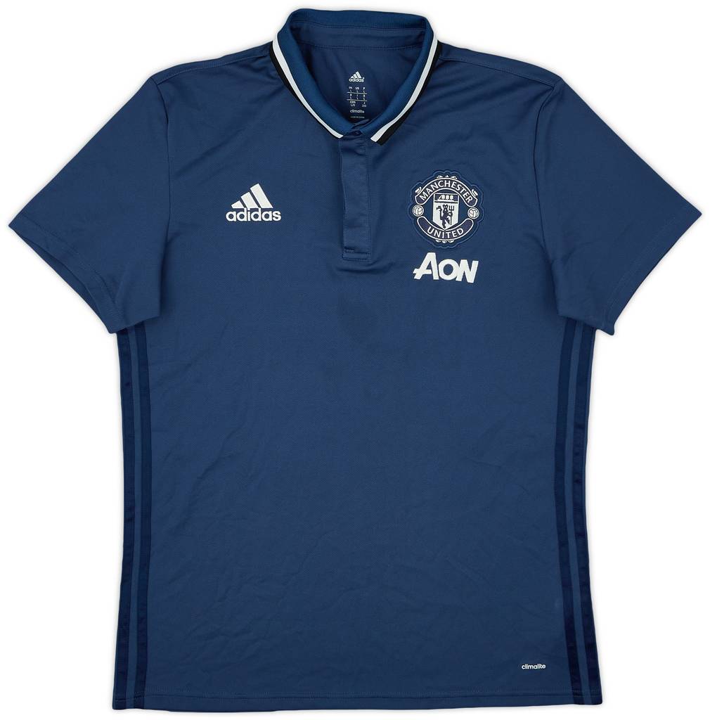 2016-17 Manchester United adidas Polo Shirt - 7/10 - (L)