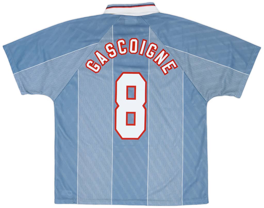 1996-97 England Away Shirt Gascoigne #8 - 9/10 - (XL)