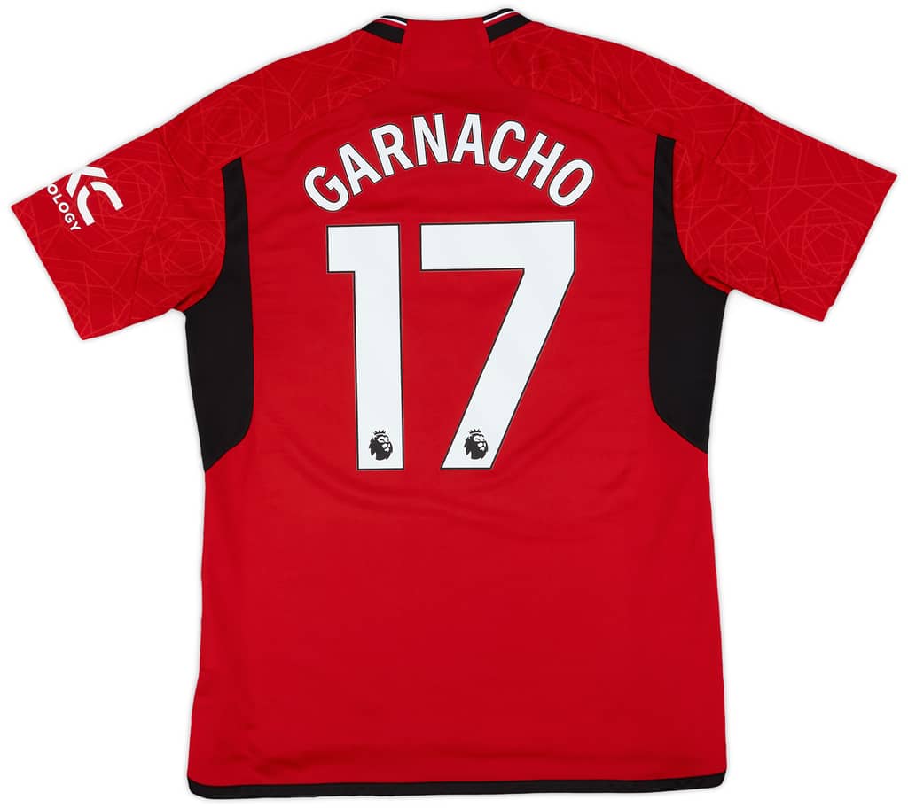 2023-24 Manchester United Home Shirt Garnacho #17 - 10/10 - (L)