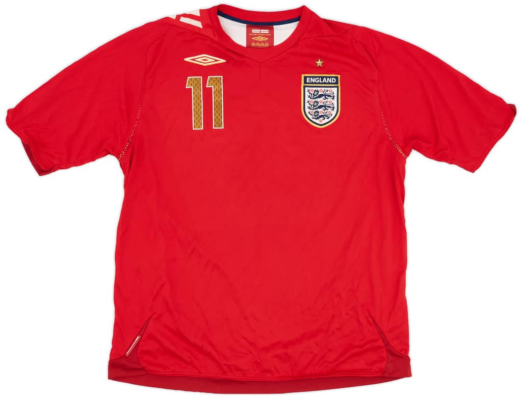 2006-08 England Away Shirt J.Cole #11 - 5/10 - (L)