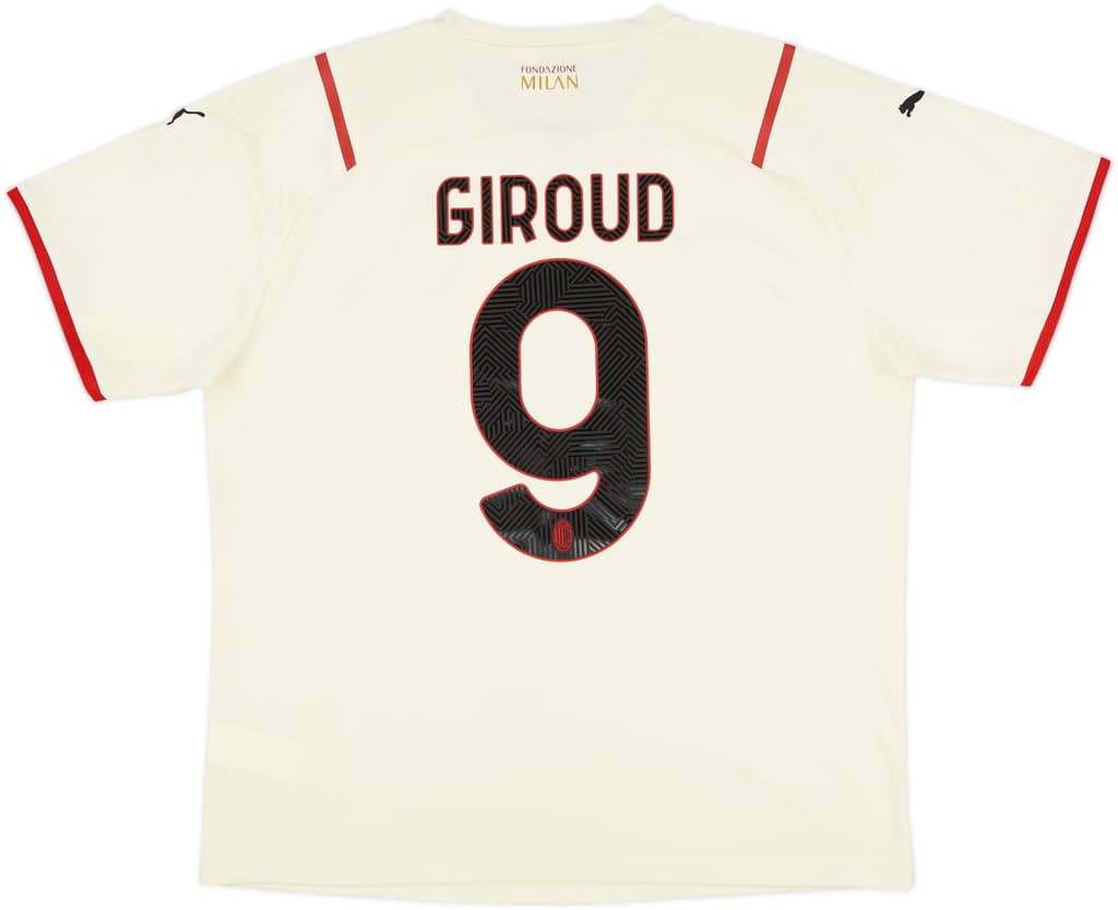 2021-22 AC Milan Away Shirt Giroud #9 (XL)