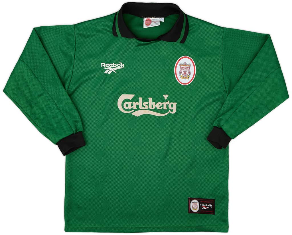1996-97 Liverpool GK Shirt - 8/10 - (Y)