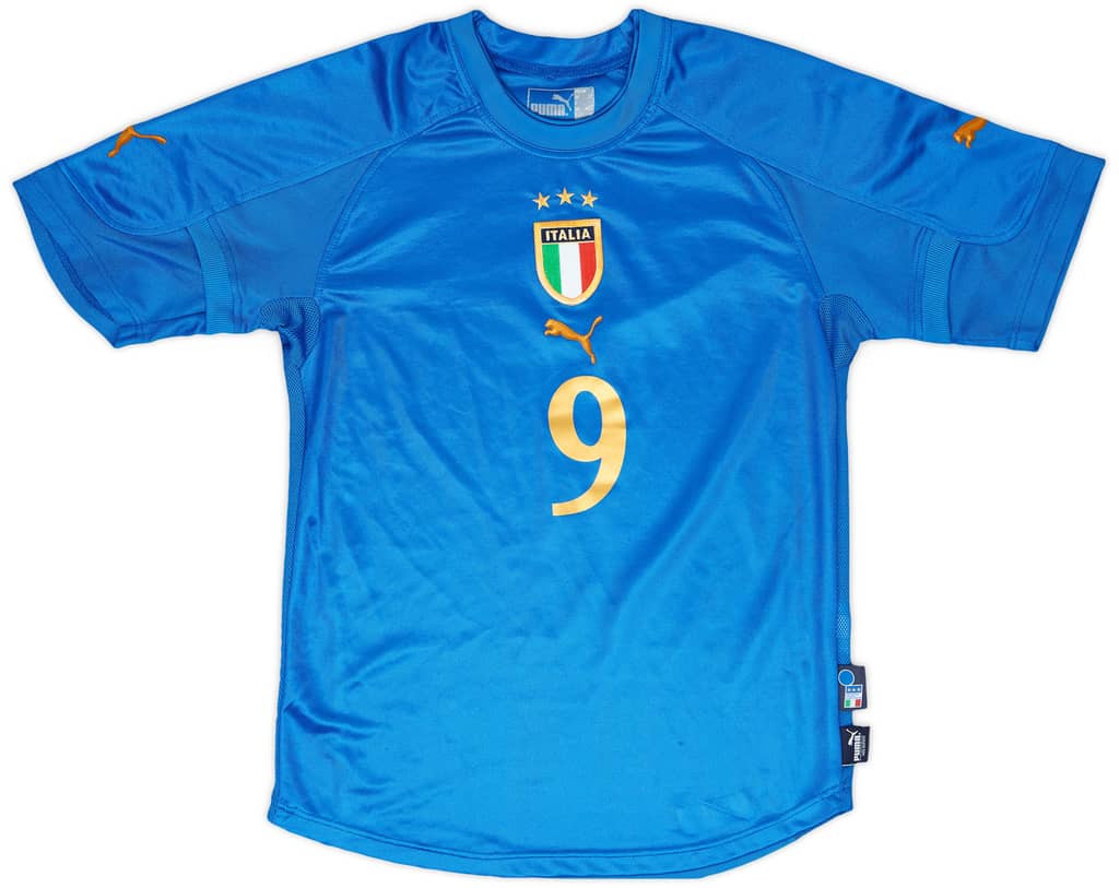 2004-06 Italy Home Shirt Vieri #9 - 5/10 - (M.Boys)