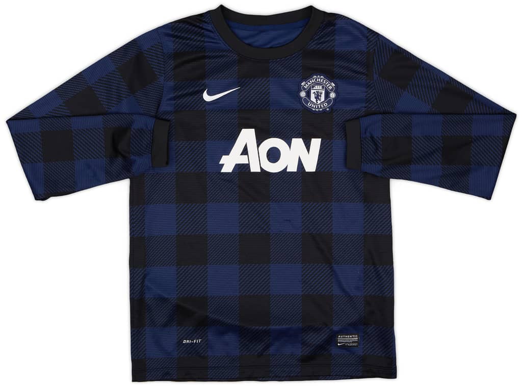2013-14 Manchester United Away L/S Shirt - 7/10 - (L.Boys)