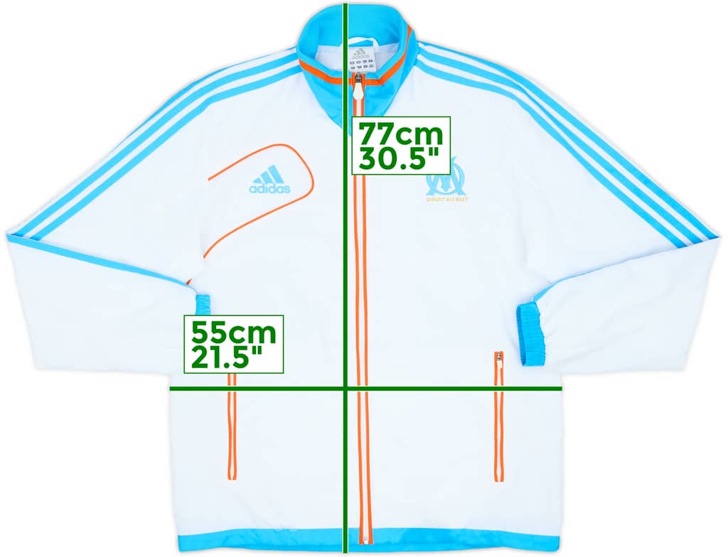 2012-13 Olympique Marseille adidas Track Jacket - 7/10 - (M)