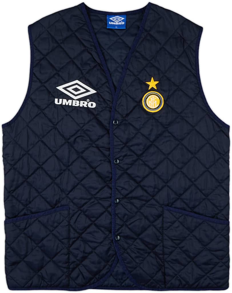 1994-96 Inter Milan Umbro Quilted Gilet - 9/10 - (XL)