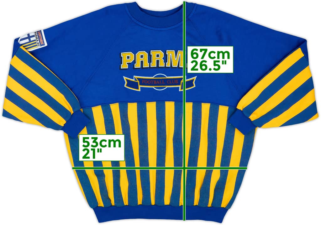 1990-91 Parma Le Felpe dei Grandi Club Sweat Top - 6/10 - (L)