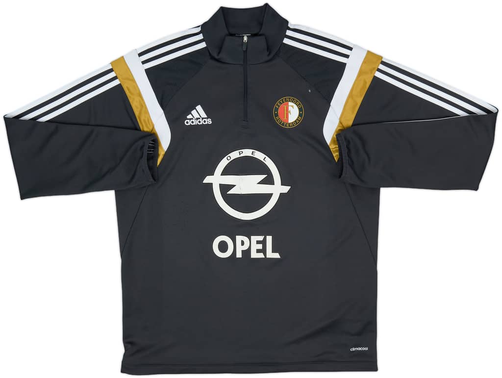 2014-15 Feyenoord adidas 1/4 Zip Drill Top - 5/10 - (L)