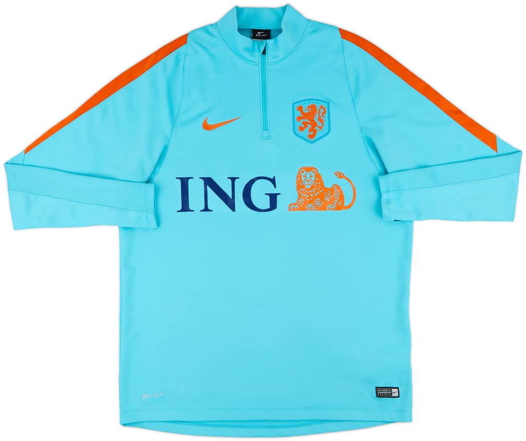 2016-17 Netherlands Nike 1/4 Zip Drill Top - 8/10 - (L)