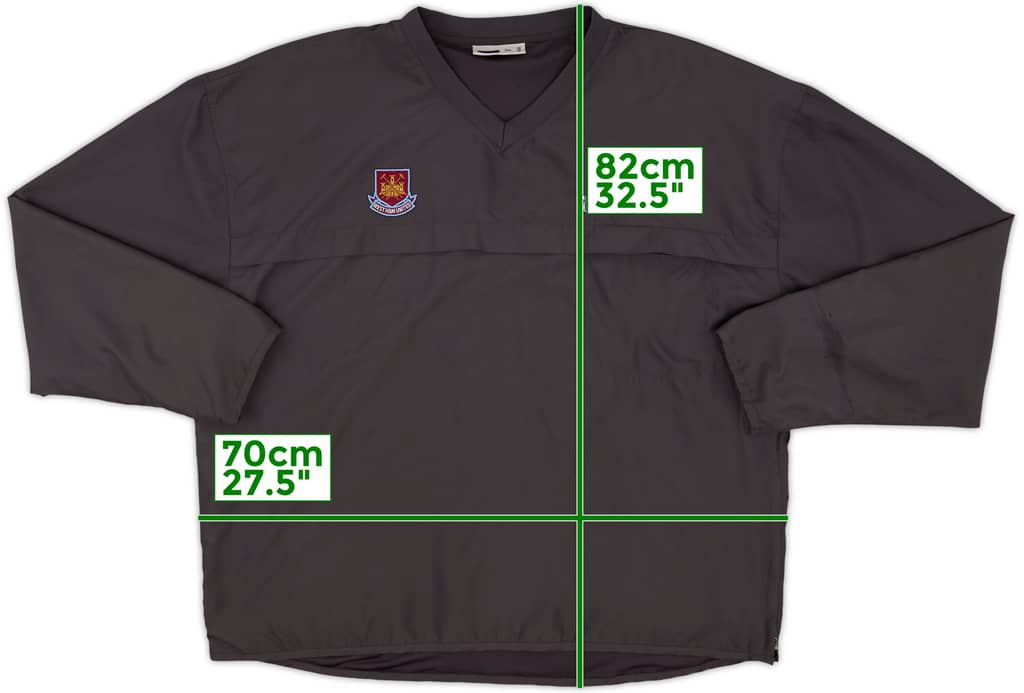 1999-01 West Ham Fila Drill Top - 8/10 - (XXL)