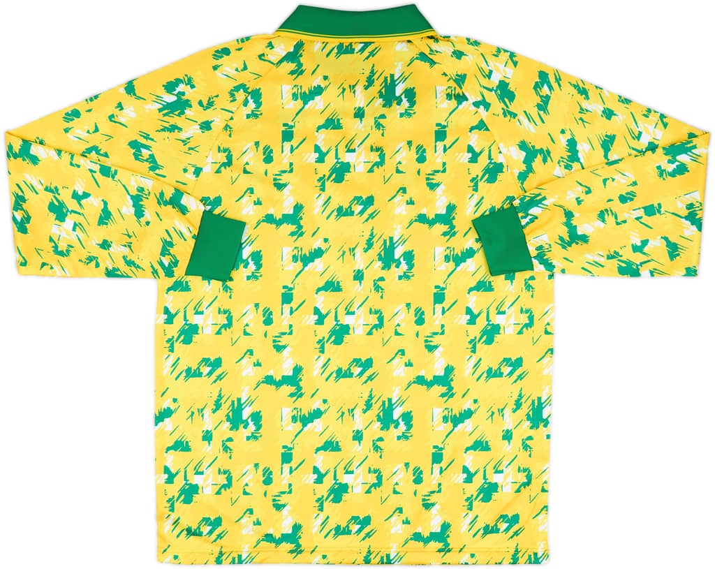 1992-94 Norwich Ribero Reissue Home L/S Shirt