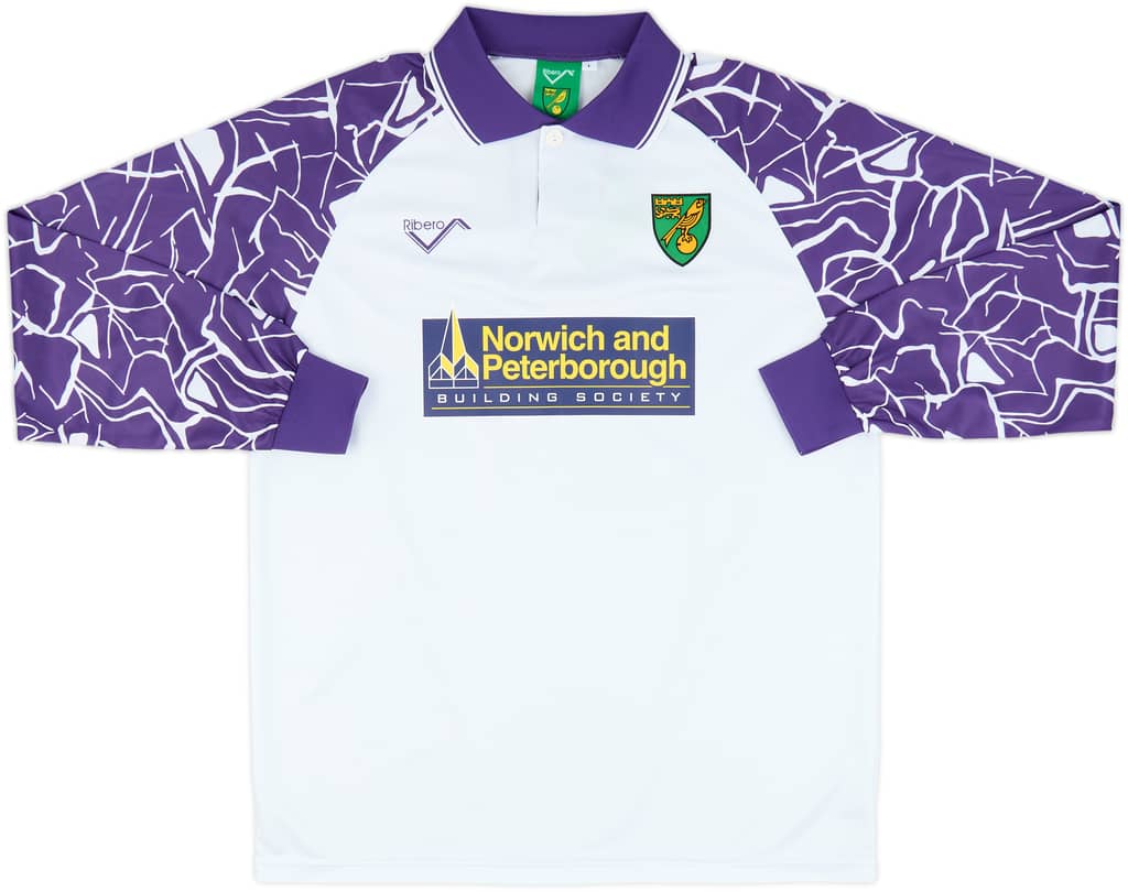 1992-94 Norwich Ribero Reissue Away L/S Shirt