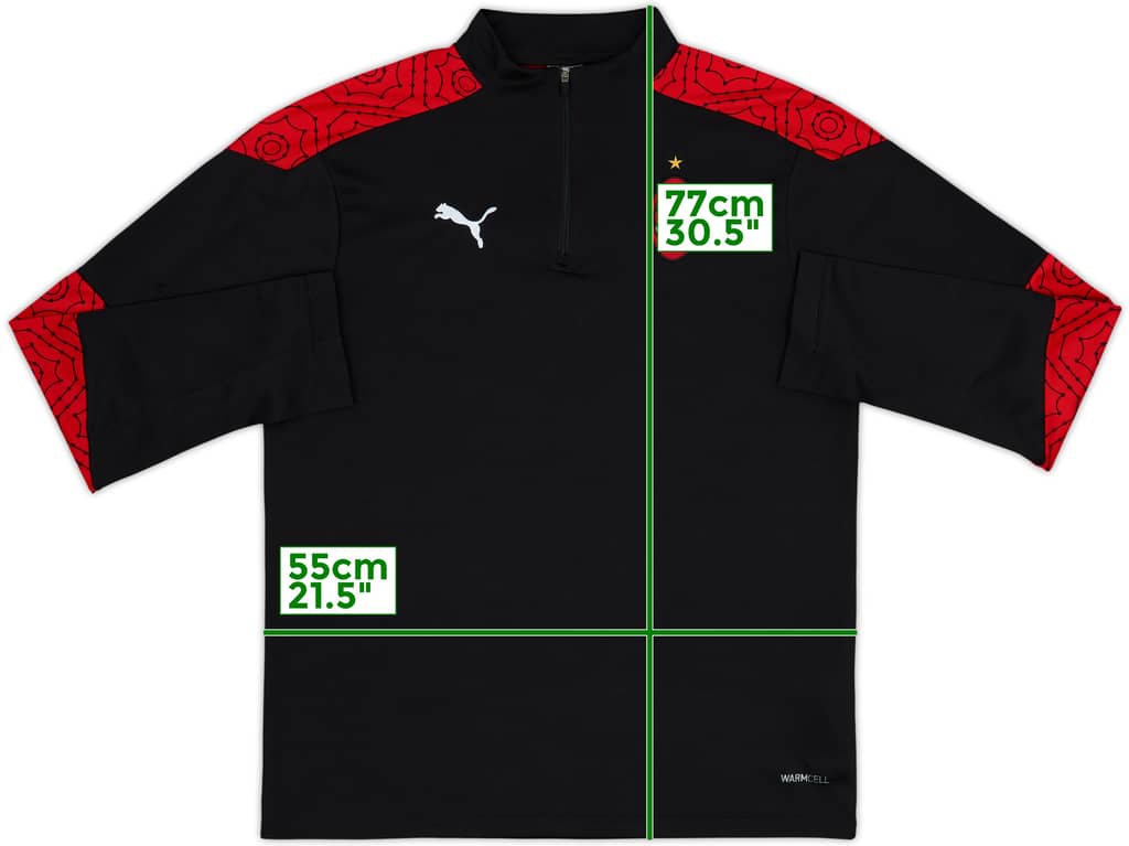 2017-18 AC Milan Puma 1/4 Zip Drill Top - 7/10 - (XL)