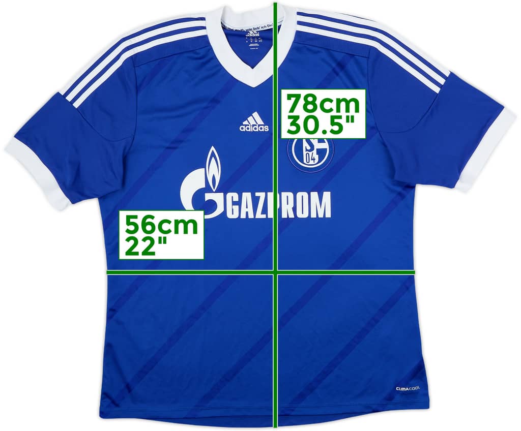 2012-14 Schalke Camiseta Local - 6/10 - (XL)