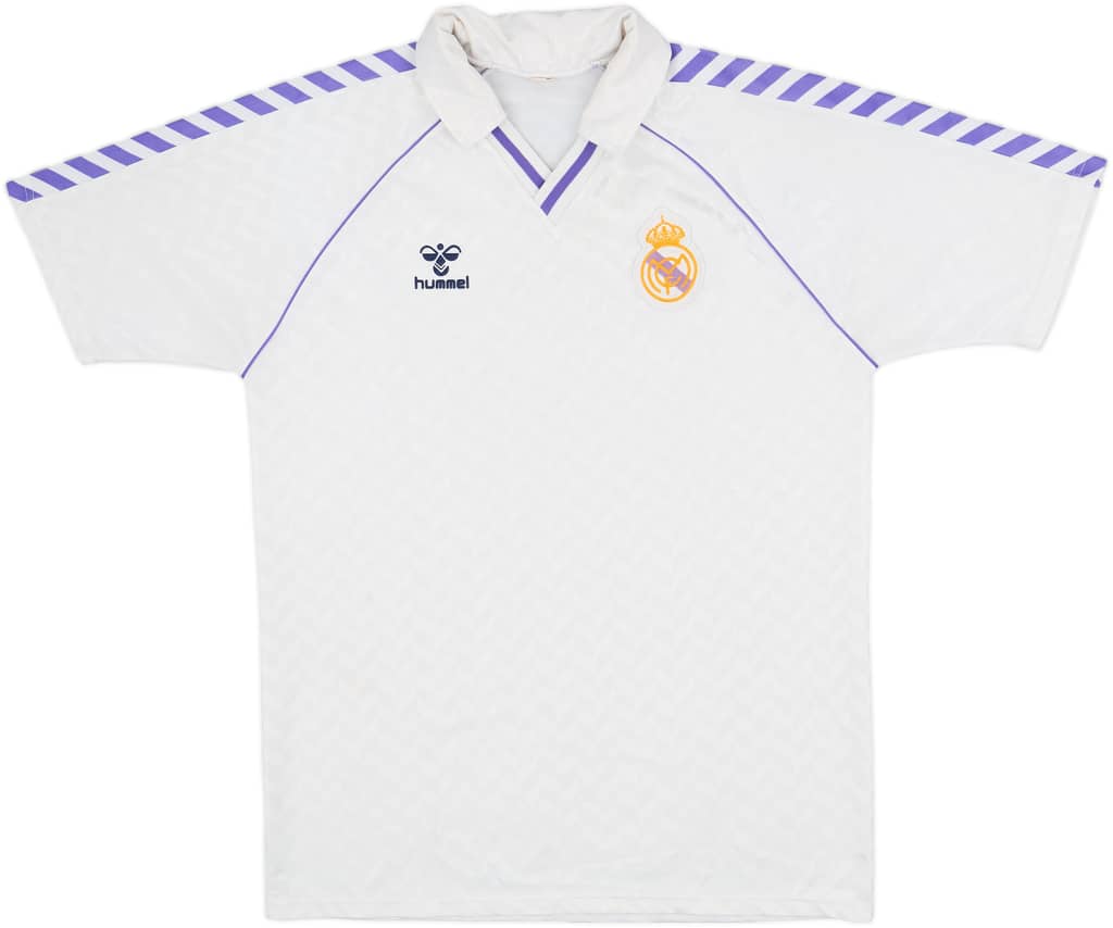 1986-88 Real Madrid Home Shirt - 8/10 - (XL)