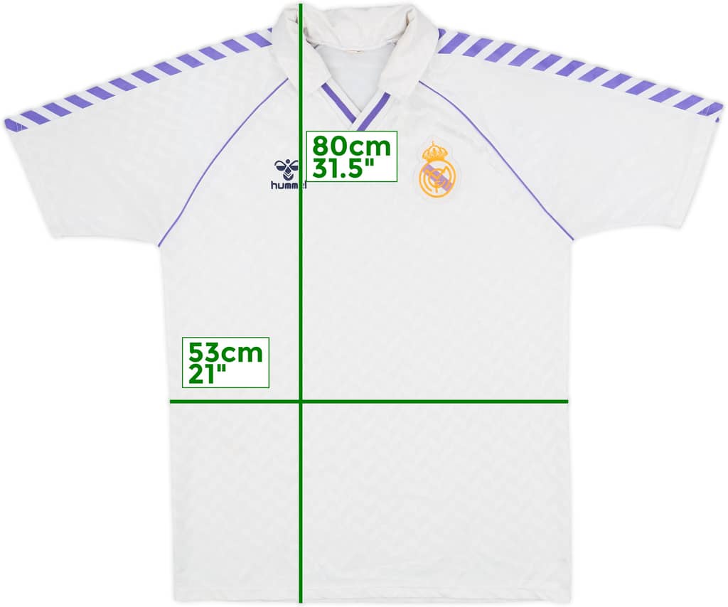 1986-88 Real Madrid Home Shirt - 8/10 - (XL)
