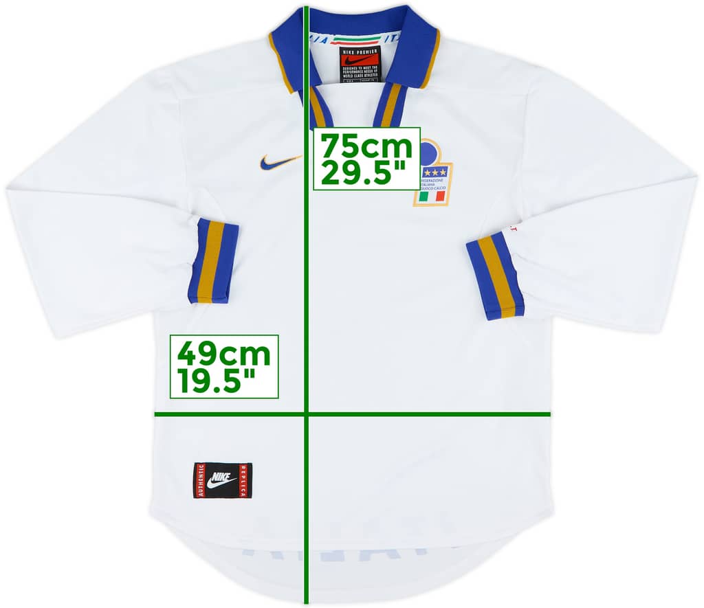 1996-97 Italy Away L/S Shirt - 9/10 - (S)